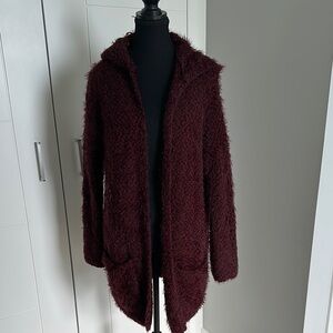 Lovestitch Red Teddy Jacket Plush Texture